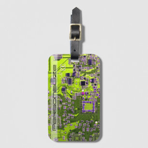 Gelbe Leiterkarte der gedruckten Leiterplatte Gepäckanhänger