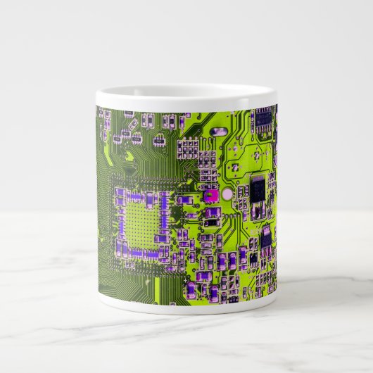 Gelbe Leiterkarte der gedruckten Leiterplatte Jumbo-Tasse (Vorderseite)