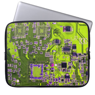 Gelbe Leiterkarte der gedruckten Leiterplatte Laptopschutzhülle