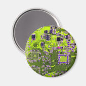 Gelbe Leiterkarte der gedruckten Leiterplatte Magnet (Vorderseite/Rückseite)