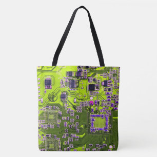 Gelbe Leiterkarte der gedruckten Leiterplatte Tasche