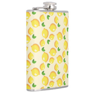 Gelbe Lemon-Flasche Flachmann