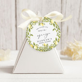 Gelbe Lemon Sorrento Mediterranes Brautparty Geschenkanhänger