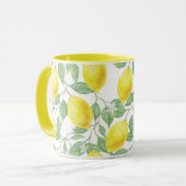 Gelbe Lemon-Tasse Tasse (Vorderseite Links)