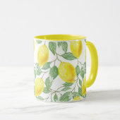 Gelbe Lemon-Tasse Tasse (VorderseiteRechts)