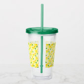 Gelbe Lemonen Acrylic Tumbler Fresh Acryltrinkbecher (Rechts)