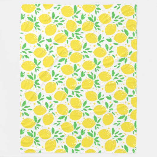 Gelbe Lemonen Fleece Blanket (Vorderseite)