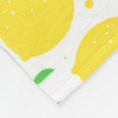 Gelbe Lemonen Fleece Blanket (Ecke)