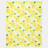 Gelbe Lemonen Fleece Blanket (Vorderseite)