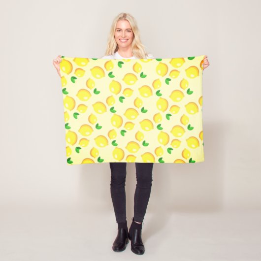Gelbe Lemonen Fleece Blanket (Beispiel)