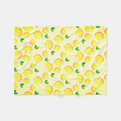 Gelbe Lemonen Fleece Blanket (Vorderseite (Horizontal))