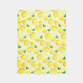 Gelbe Lemonen Fleece Blanket (Vorderseite)