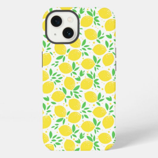 Gelbe Lemonen iPhone Hülle (Rückseite)