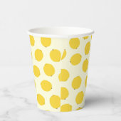 Gelbe Lemonen Pappbecher (Rechts)