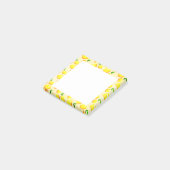 Gelbe Lemonen Post-it Klebezettel (angewinkelt)