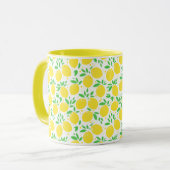 Gelbe Lemonen-Tasse Tasse (Vorderseite Links)