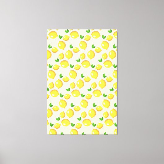 Gelbe Lemons Canvas Print Leinwanddruck (Vorderseite)