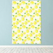 Gelbe Lemons Canvas Print Leinwanddruck (Insitu (Holzboden))