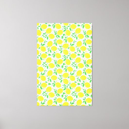 Gelbe Lemons Canvas Print Leinwanddruck (Vorderseite)