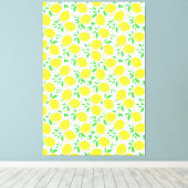 Gelbe Lemons Canvas Print Leinwanddruck (Insitu (Holzboden))