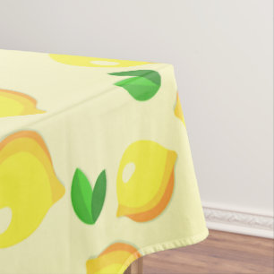 Gelbe Lemons Tischdecke