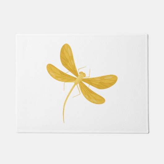 Gelbe Libelle Fußmatte (Vorderseite)