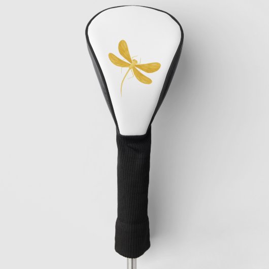 Gelbe Libelle Golf Headcover (Vorderseite)