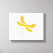 Gelbe Libelle Leinwanddruck (Vorderseite)