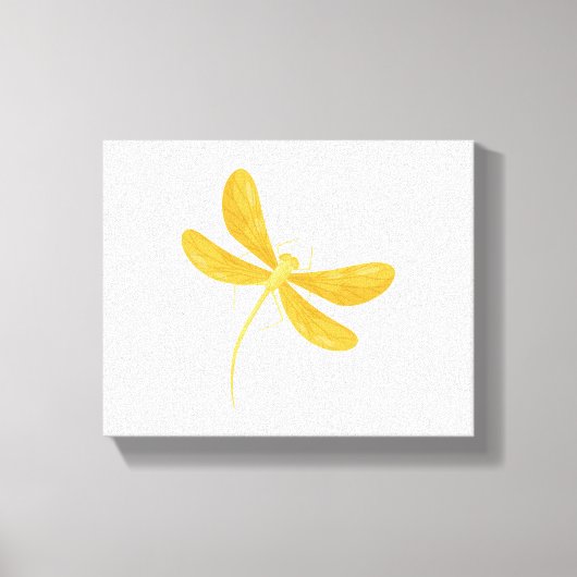 Gelbe Libelle Leinwanddruck (Vorderseite)