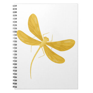 Gelbe Libelle Notizblock