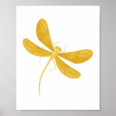 Gelbe Libelle Poster (Vorne)