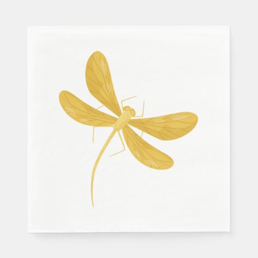 Gelbe Libelle Serviette (Vorderseite)