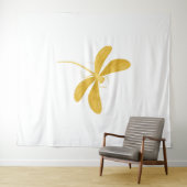 Gelbe Libelle Wandteppich (Beispiel (Horizontal))