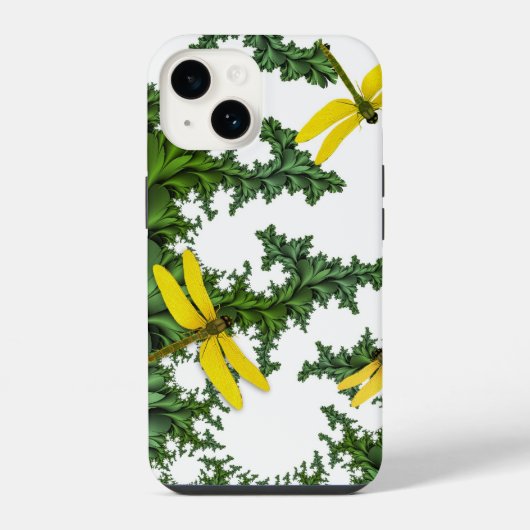 Gelbe Libfische iPhone Hülle (Rückseite)