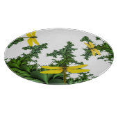 Gelbe Libfische Runde Schneidebrett (Ecke)