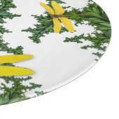 Gelbe Libfische Runde Schneidebrett (Ecke)