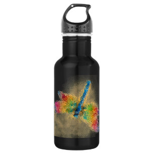 Gelbe Libfliege Edelstahlflasche