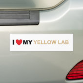 Gelbe Liebe Autoaufkleber (Auf Auto)