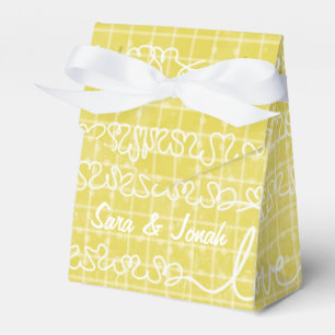 Gelbe Liebe Gastgeschenk Hochzeit Geschenkschachtel