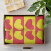 Gelbe Liebe Herz Seidenpapier (Geschenk)