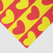Gelbe Liebe Herz Seidenpapier (Detail)