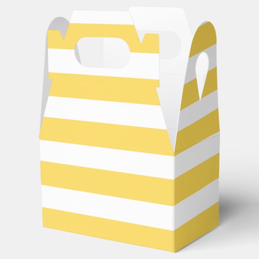 Gelbe Liegestühle Streifen Geschenkschachtel (Geöffnet)