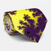 Gelbe Lila Burst-Krawatte Krawatte (Gerollt)