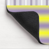 Gelbe Lila Streifen Maus Pad! Mousepad (Ecke)