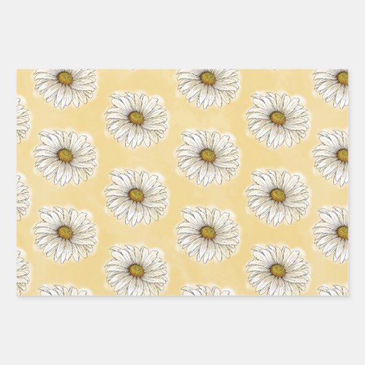 Gelbe Lila und blaue Milchsorten Geschenkpapier Set (Vorderseite)