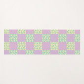 Gelbe, Lila und grüne Liebe pastellfarben Yogamatte (Vorderseite (Horizontal))