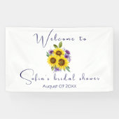 Gelbe lila Wildblume Banner (Horizontal)
