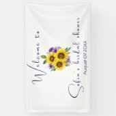 Gelbe lila Wildblume Banner (Vertikal)
