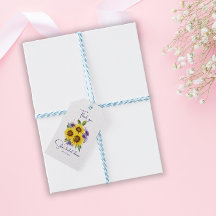 Gelbe lila Wildblume