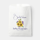 Gelbe lila Wildblume Geschenktütchen (Vorderseite)